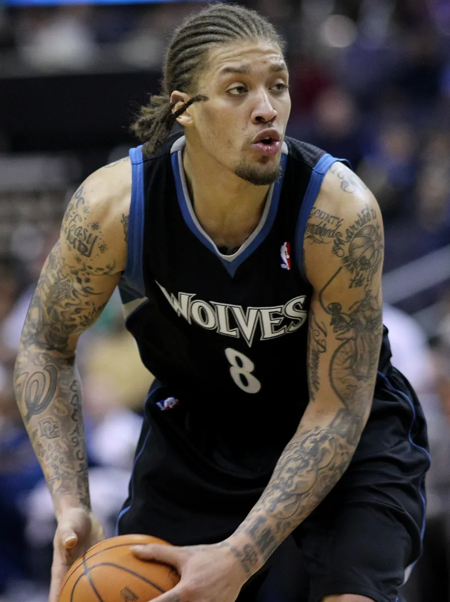 Michael Beasley handling the ball in a Minnesota Timberwolves uniform